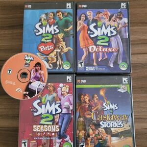 ​The Sims 2 PC Game Collection - Deluxe, Seasons, Pets & Castaway + Bonus